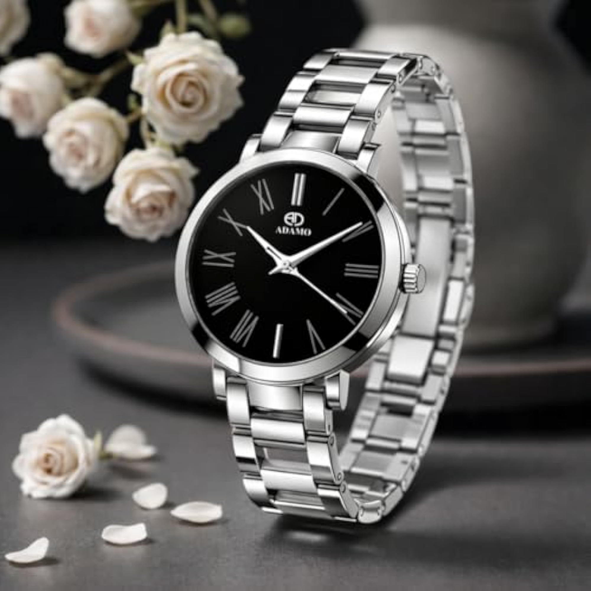 Unisex Analog Watch with Black Dial and Colored Strap